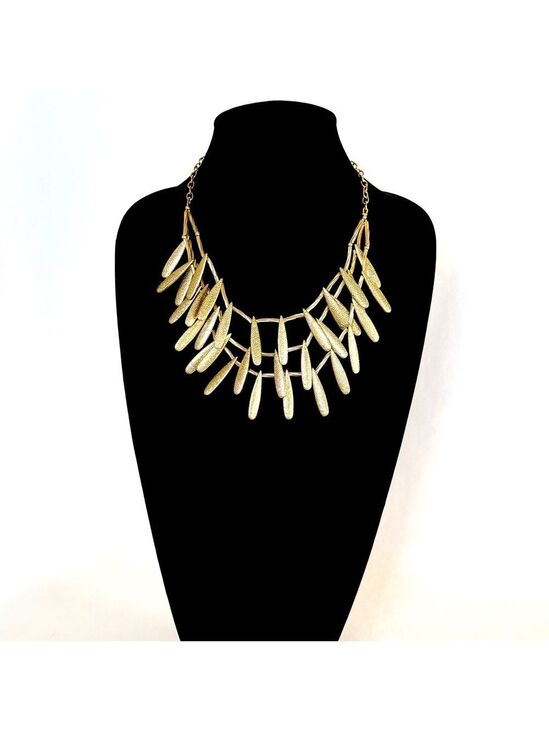 Talbots Jewelry - Talbots Gold Layered Leaf Statement Necklace | NEW